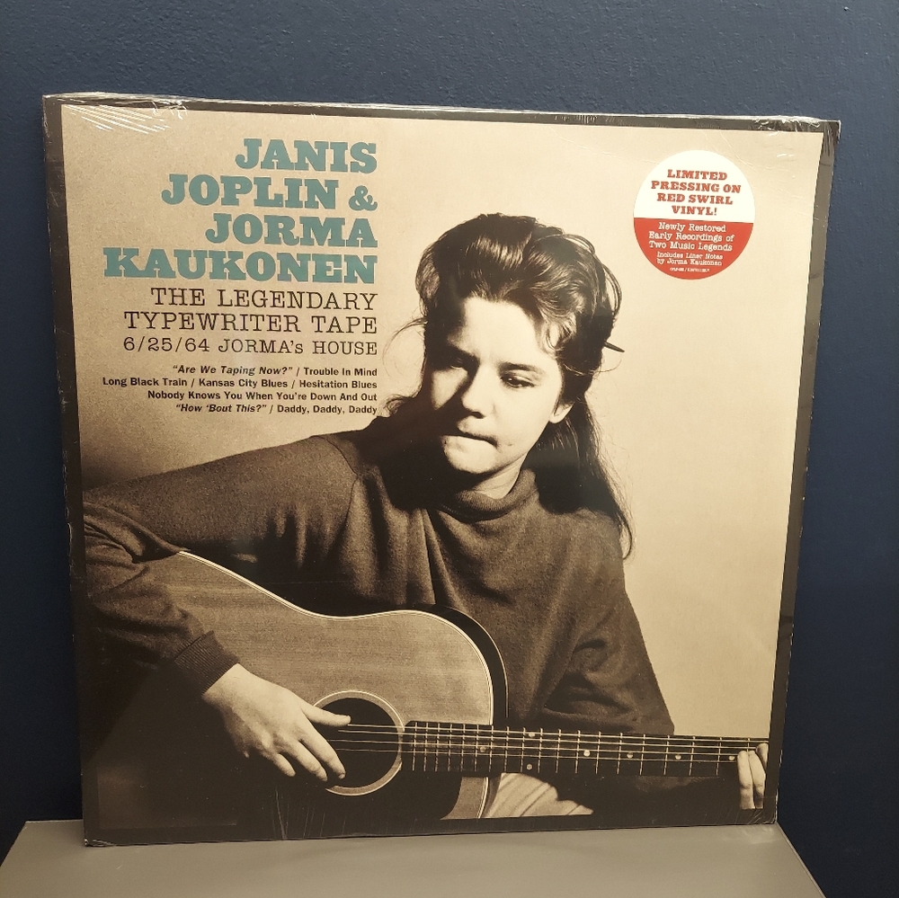 Janis Joplin & Jorma Kaukonen The Legendary Typewriter Tape Red Swirl Vinyl LP